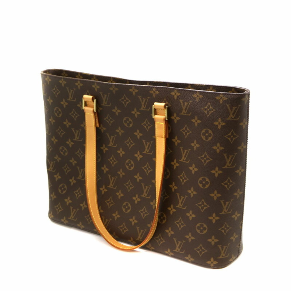 LOUIS VUITTON Luco Shoulder Bag Monogram Canvas Brown